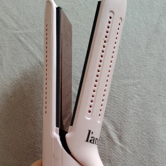 L'ange Pink Short Barrel Hair Straightener - Travel Friendly - Picture 3 of 3
